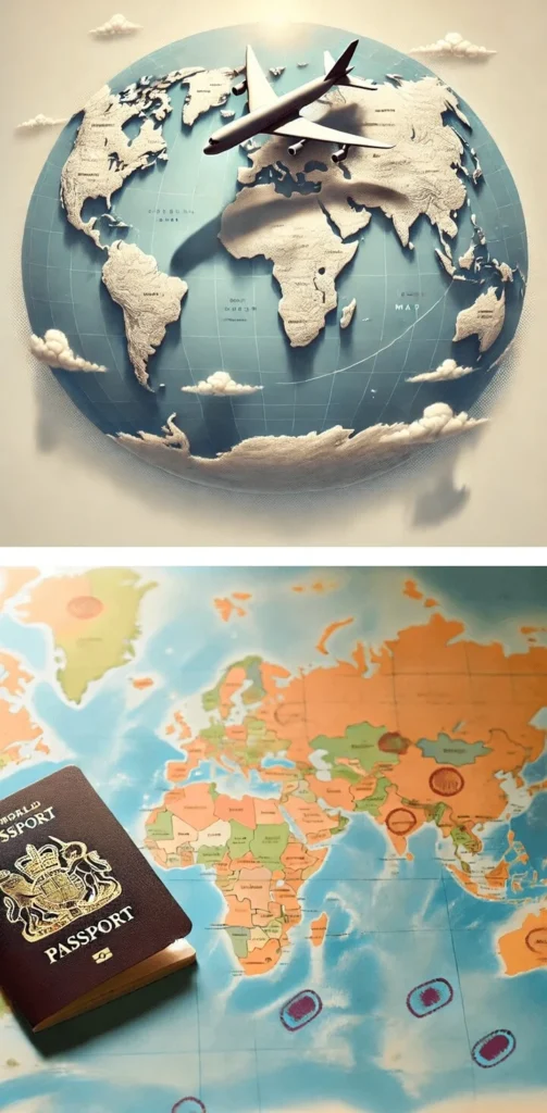 Overseas travel example photos